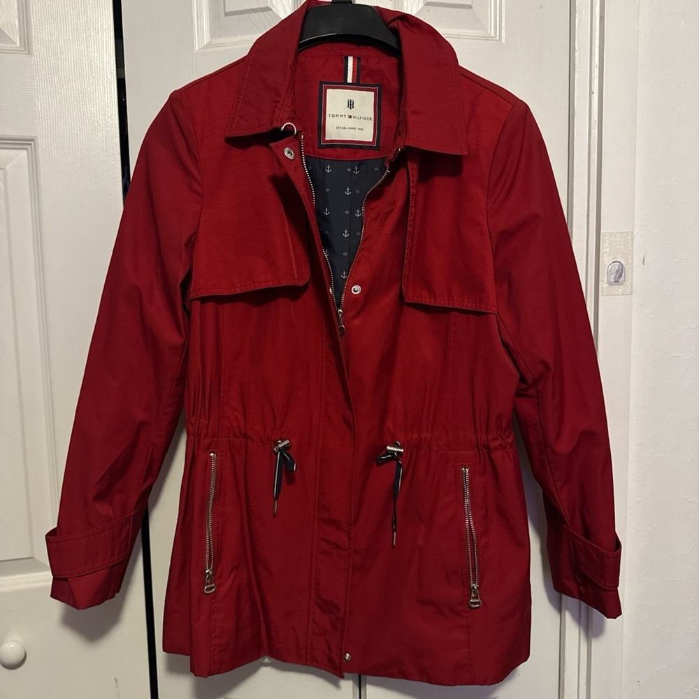 Tommy Hilfiger Women's Red Utility Jacket